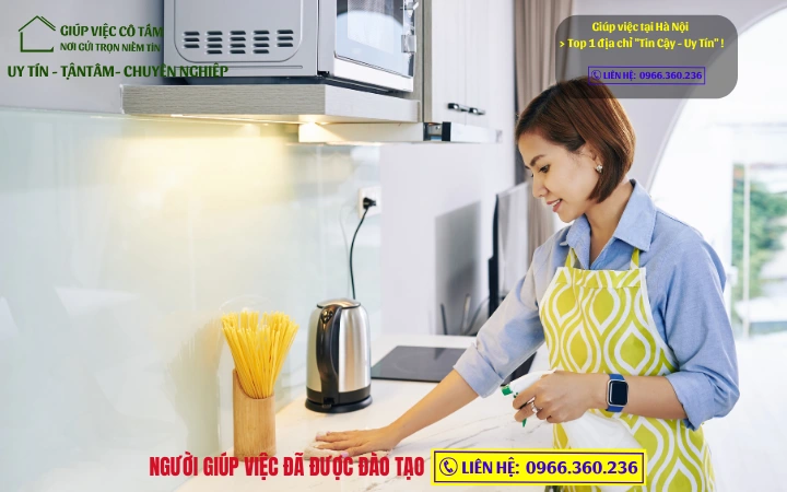 Giúp việc chung cư: Cam kết nhân sự chuyên nghiệp, uy tín