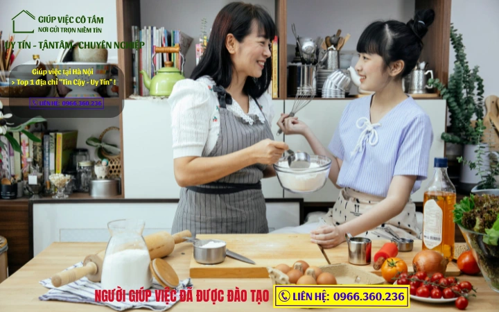 Giúp việc chung cư chuyên nghiệp: Người giúp việc được đào tạo bài bản !