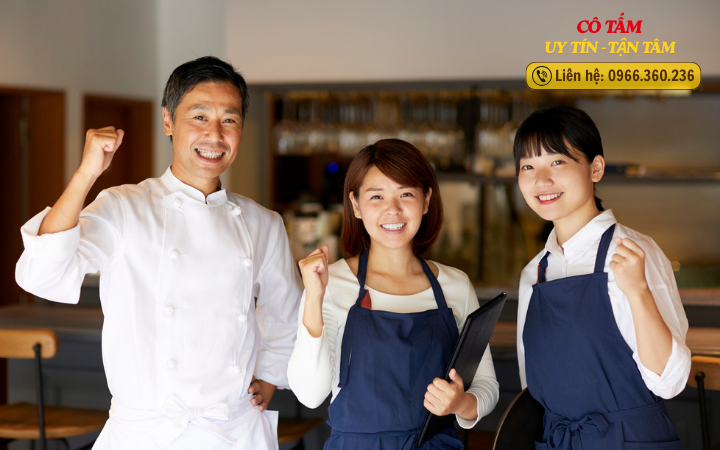 Hỗ trợ hoạt động kinh doanh qua cung cấp tạp vụ nhà hàng