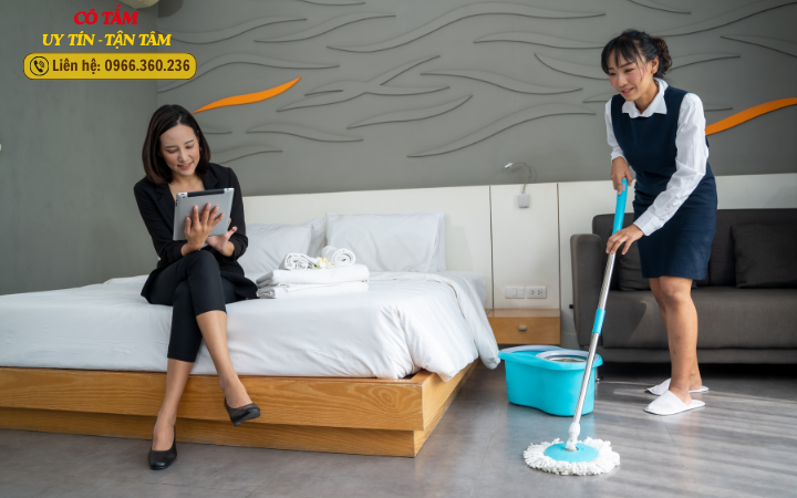 Đảm bảo an toàn với giúp việc nhà ăn ở lại.