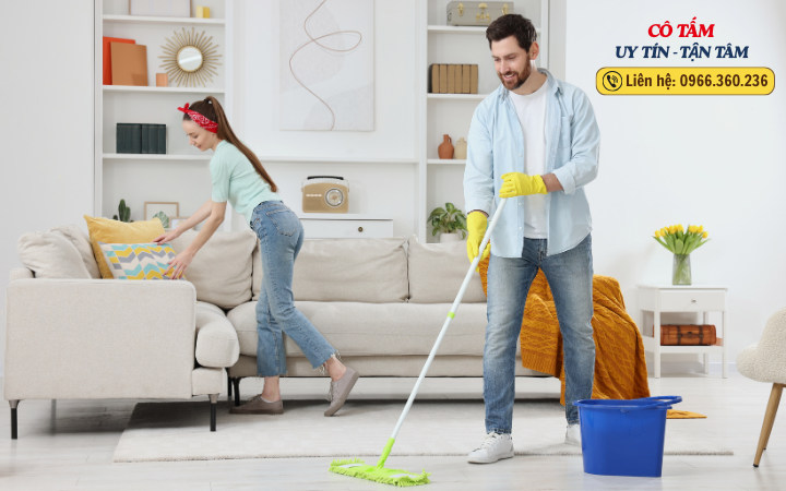 Khách hàng hài lòng với dịch vụ giúp việc gia đình chuyên nghiệp