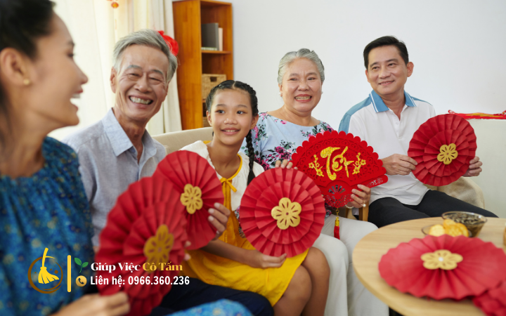 Dịch vụ giúp việc ngày Tết: Đảm bảo nhà cửa luôn sạch sẽ.