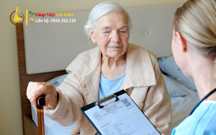 Giúp việc chăm người già, người bệnh quận Ba Đình, Hà Nội.
