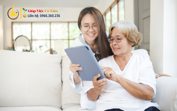 Giúp việc chăm người già, người bệnh quận Hoàng Mai, Hà Nội.