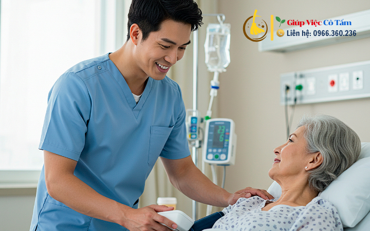 Chăm sóc người già sau phẫu thuật: Bài tập nhẹ nhàng.