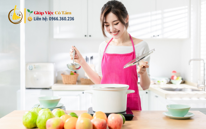 Giúp việc tháo gỡ khó khăn khi dọn dẹp nhà cửa.