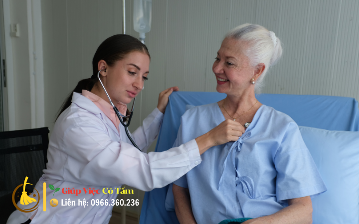 Chăm sóc người già liệt giường và sự kết nối tình cảm.