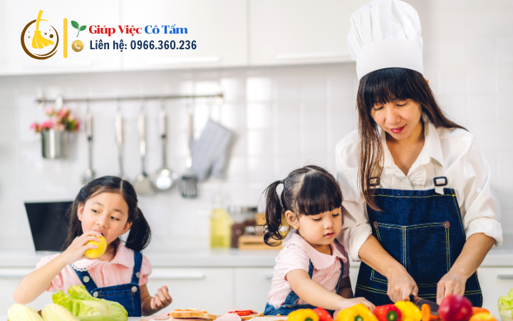 Nấu ăn gia đình, trải nghiệm ẩm thực tuyệt vời.