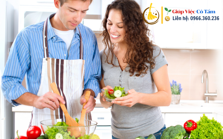 Nấu ăn gia đình, kết nối yêu thương và chia sẻ.