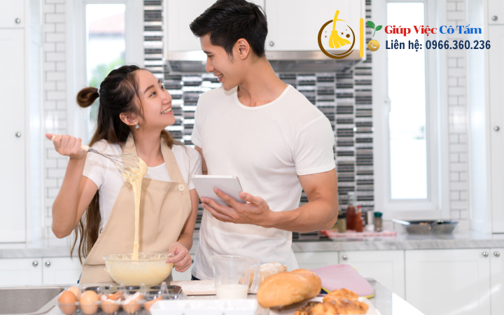 Truyền tải yêu thương qua nấu ăn gia đình.