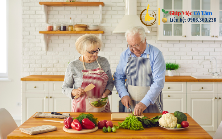Chăm sóc gia đình qua từng món nấu ăn gia đình.