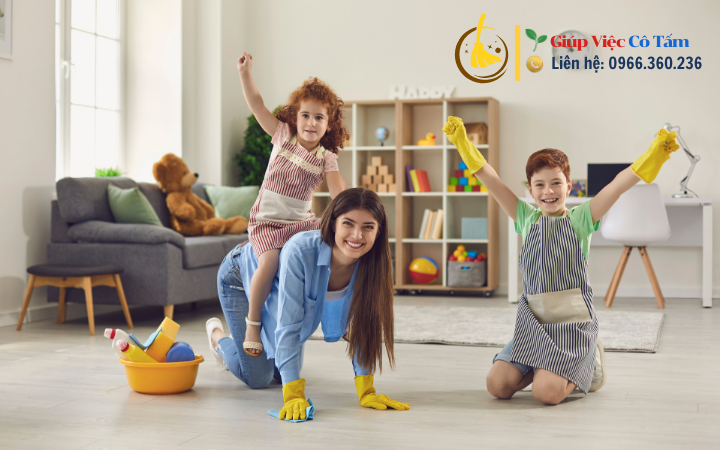 Hướng dẫn làm việc nhà tại gia đình thông minh.