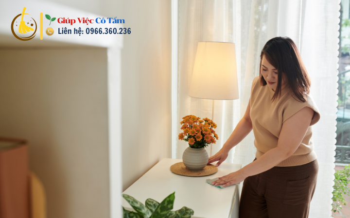 Thực hành làm việc nhà tại gia đình với trẻ em.