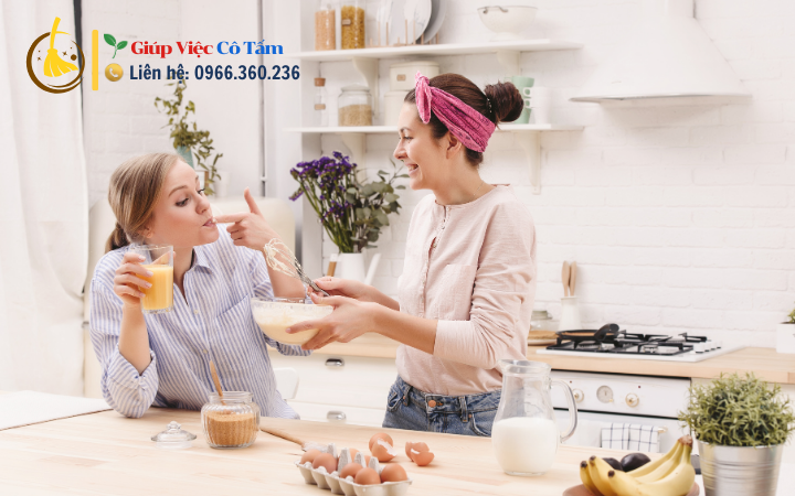 Tạo không gian ấm cúng cho chuẩn bị bữa cơm gia đình