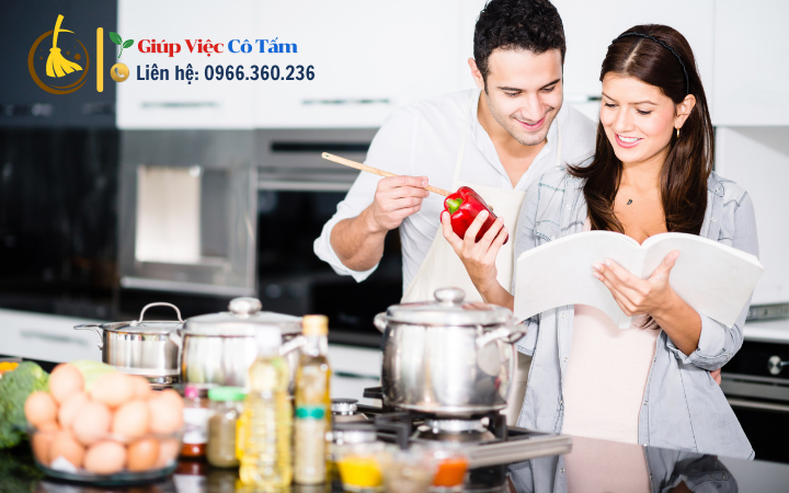 Thực hiện đi chợ nấu ăn thật đơn giản tại nhà.