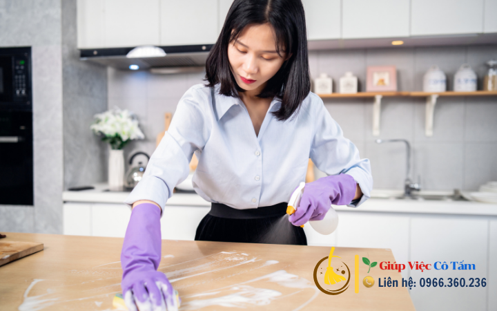 Dọn bếp cho gia đình đón tết thêm vui vẻ.