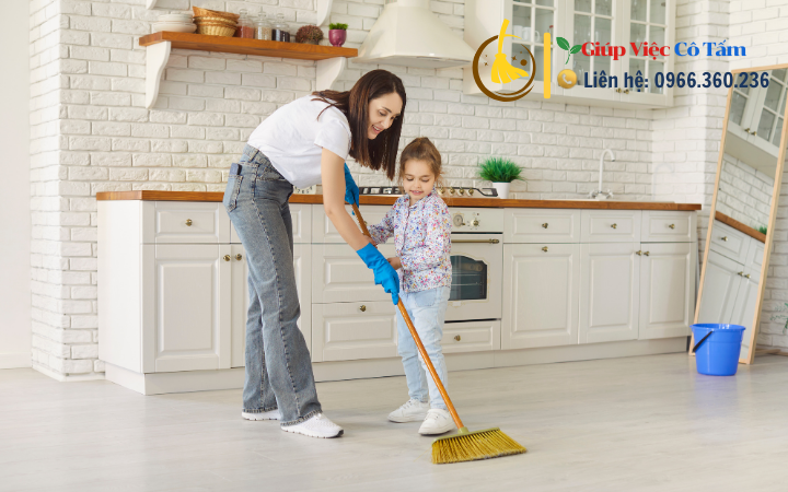 Tối ưu thời gian khi lau sàn nhà sạch hiệu quả