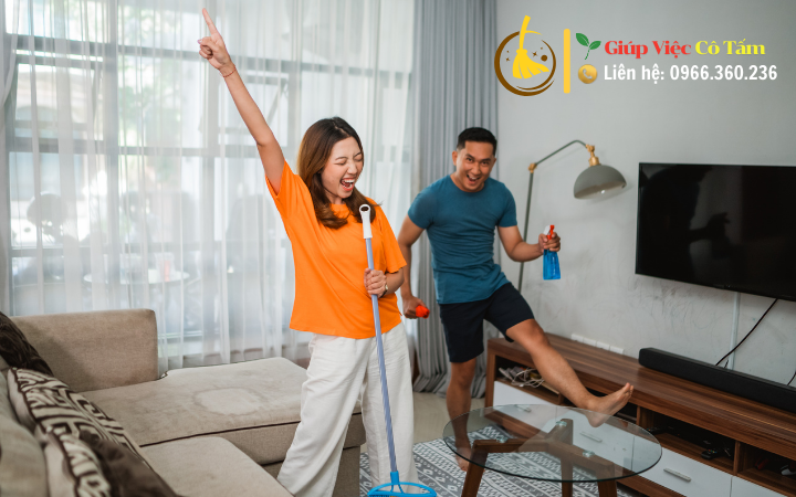 Sảng khoái tinh thần với quét dọn nhà cửa đúng cách