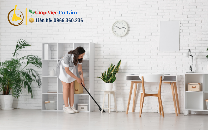 Cải thiện không khí trong nhà nhờ quét dọn nhà cửa