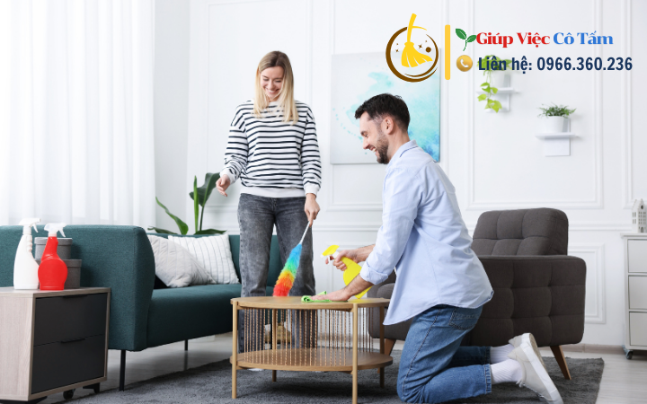 Đảm bảo sự sạch sẽ với dịch vụ dọn dẹp nhà cửa.
