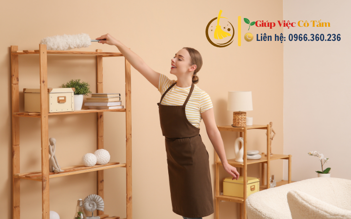 Cách phân loại đồ đạc trong dọn dẹp phòng khách.