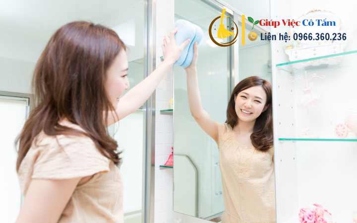 Tạo sự thoải mái khi làm sạch phòng tắm.