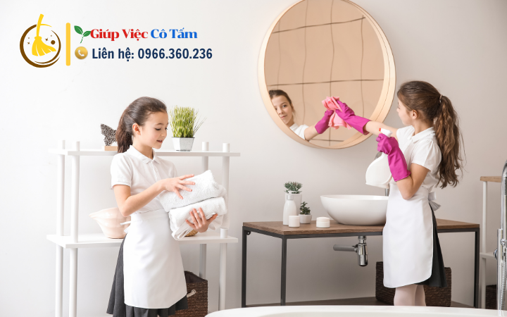 Dễ dàng làm sạch phòng tắm mỗi tuần.