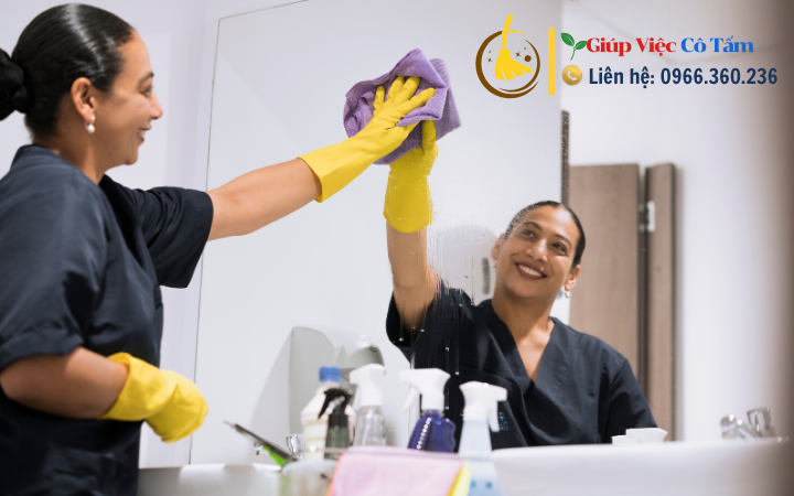 Mẹo nhỏ khi làm sạch phòng tắm tiết kiệm thời gian.