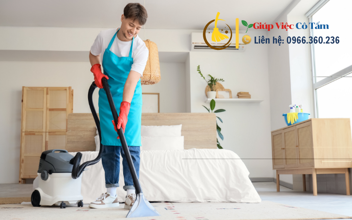 Thực hiện vệ sinh phòng ngủ để gia tăng sự thoải mái.