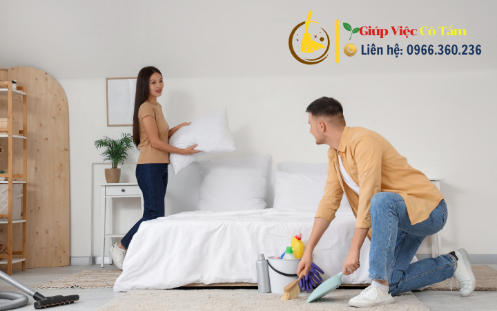 Đảm bảo sức khỏe với vệ sinh phòng ngủ hợp lý.