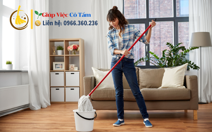 Thao tác dễ dàng cho vệ sinh căn hộ chung cư hàng ngày.