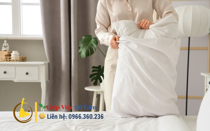 Lợi ích của cách giặt chăn ga gối sạch cho giấc ngủ tốt.