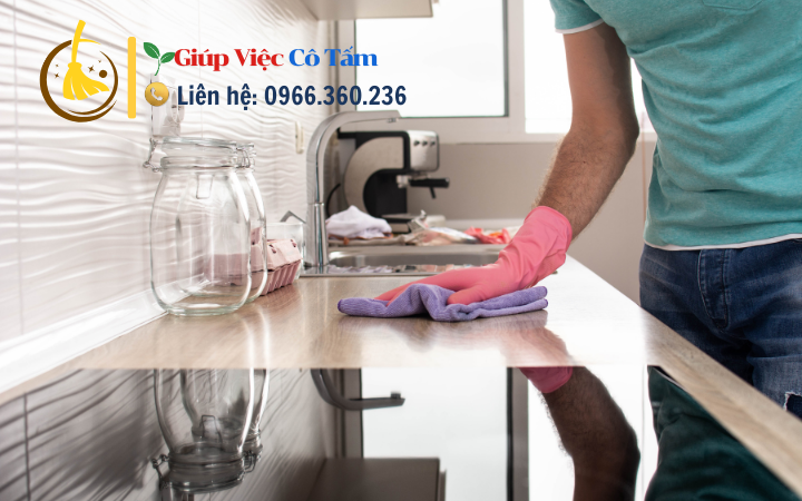 Dọn bếp sau khi nấu để ngăn ngừa vi khuẩn phát triển