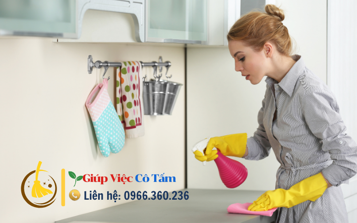 Dọn bếp sau khi nấu để bảo vệ sức khỏe cho trẻ nhỏ