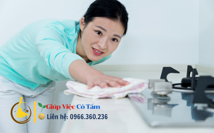 Dọn bếp sau khi nấu và giữ cho vi khuẩn không sinh sôi.