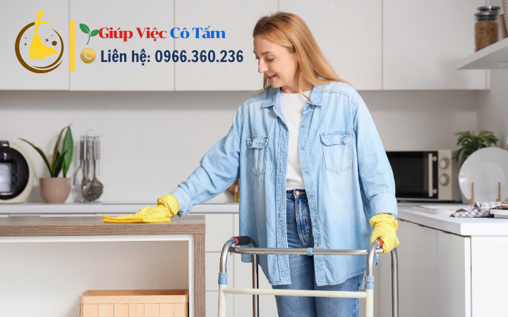 Dọn bếp sau khi nấu và bảo quản dụng cụ nhà bếp.