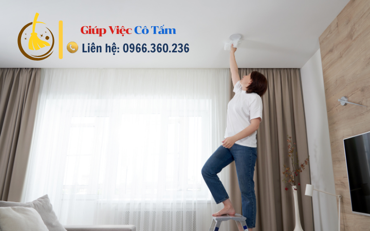 Biến hóa không gian với mẹo lau trần nhà sáng tạo.